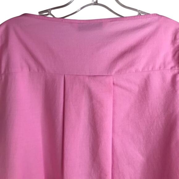 Zara Basic Mini Dress Wns Size M Pink Ruffle Short Sleeve Barbie Simple Feminine - Picture 3 of 8